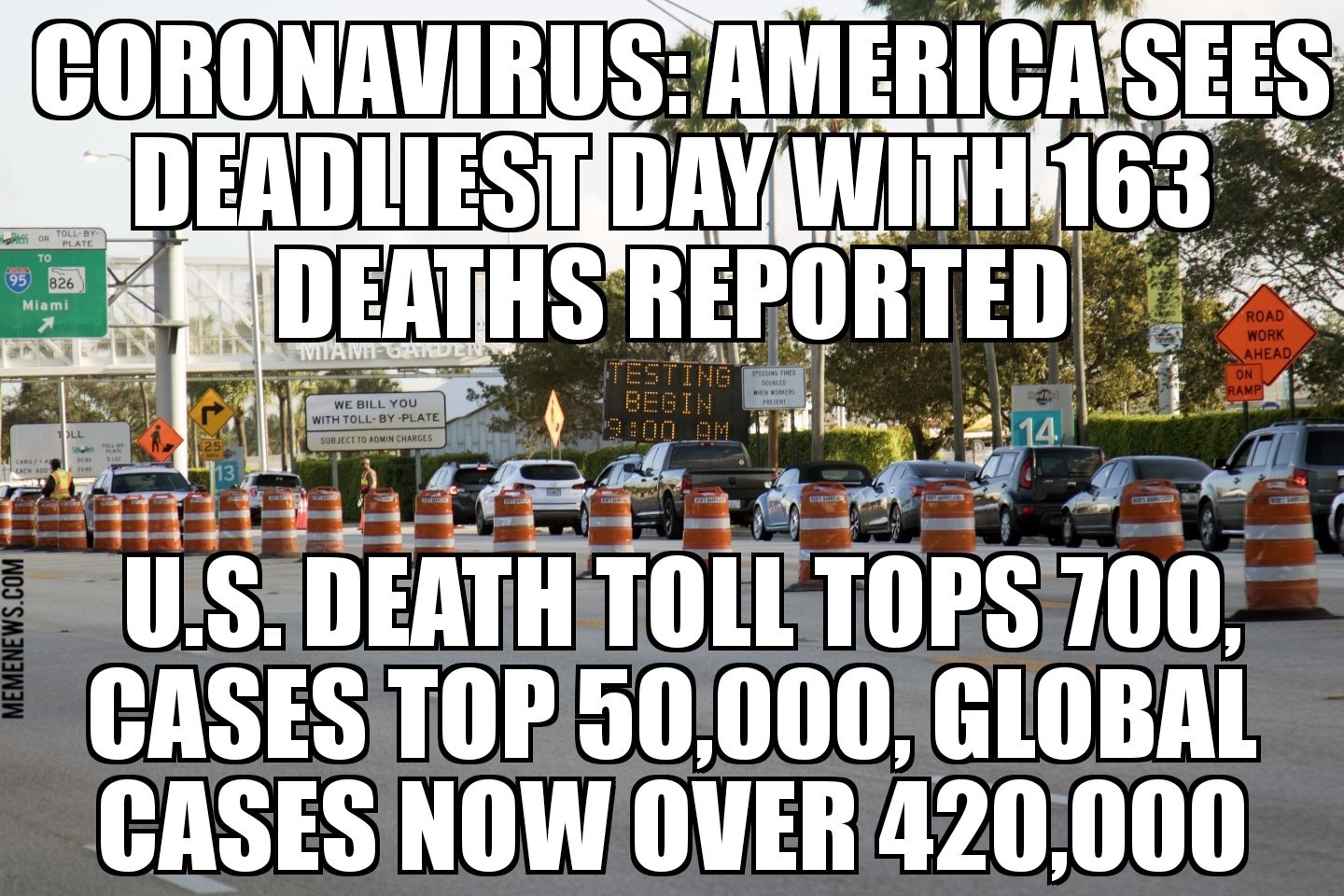 U.S. sees deadliest coronavirus day