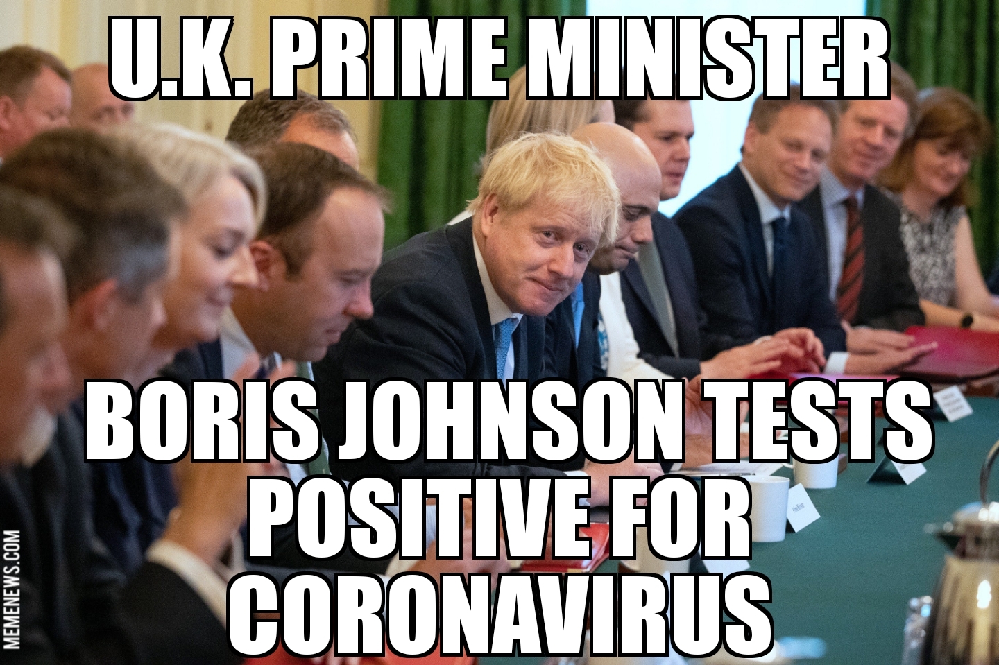 Boris Johnson positive for coronavirus