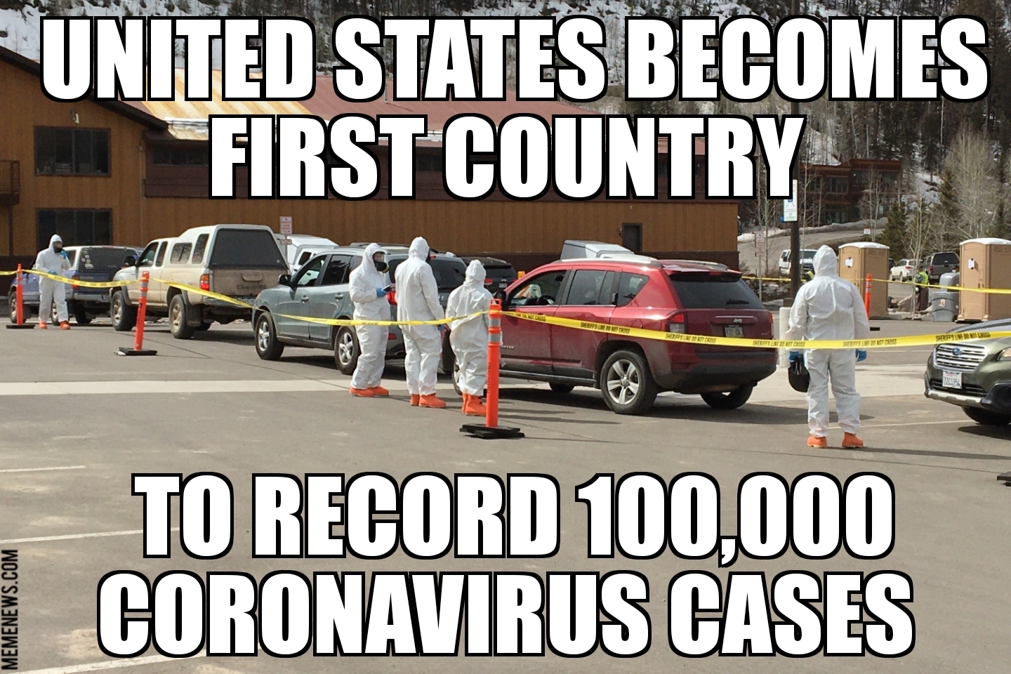 U.S. records 100,000 coronavirus cases