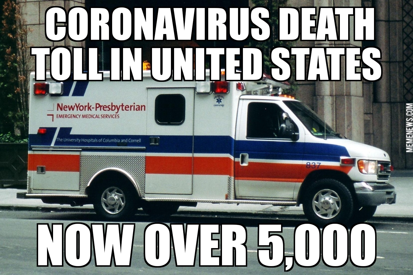 U.S. coronavirus deaths top 5,000