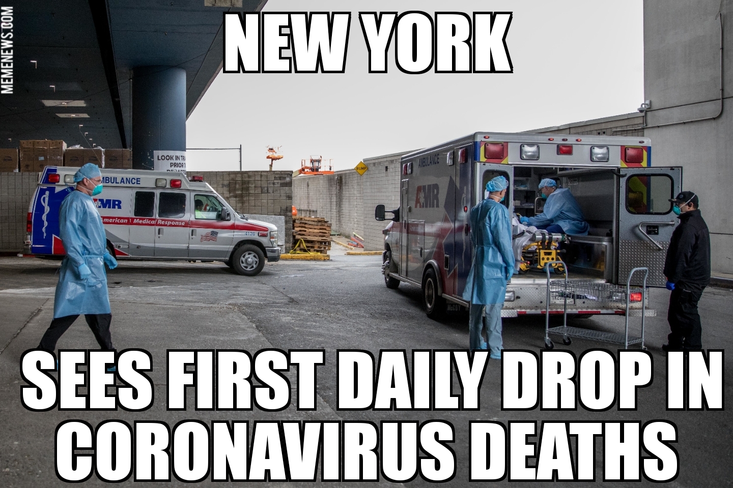 New York sees coronavirus deaths drop