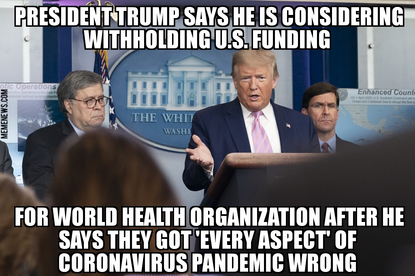 Trump threatens to withhold WHO funding