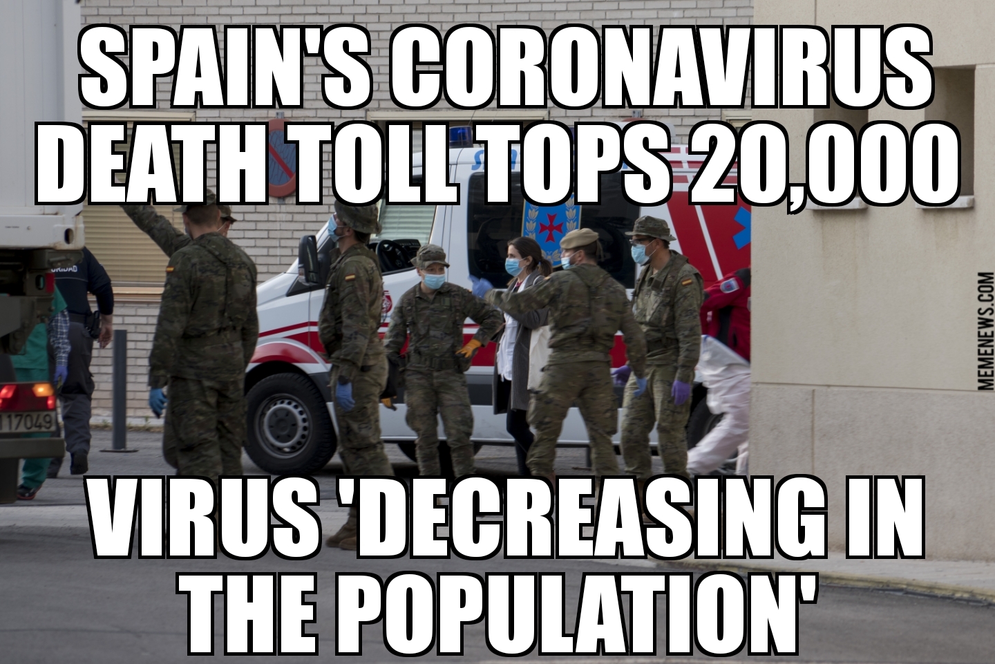 Spain coronavirus deaths top 20,000