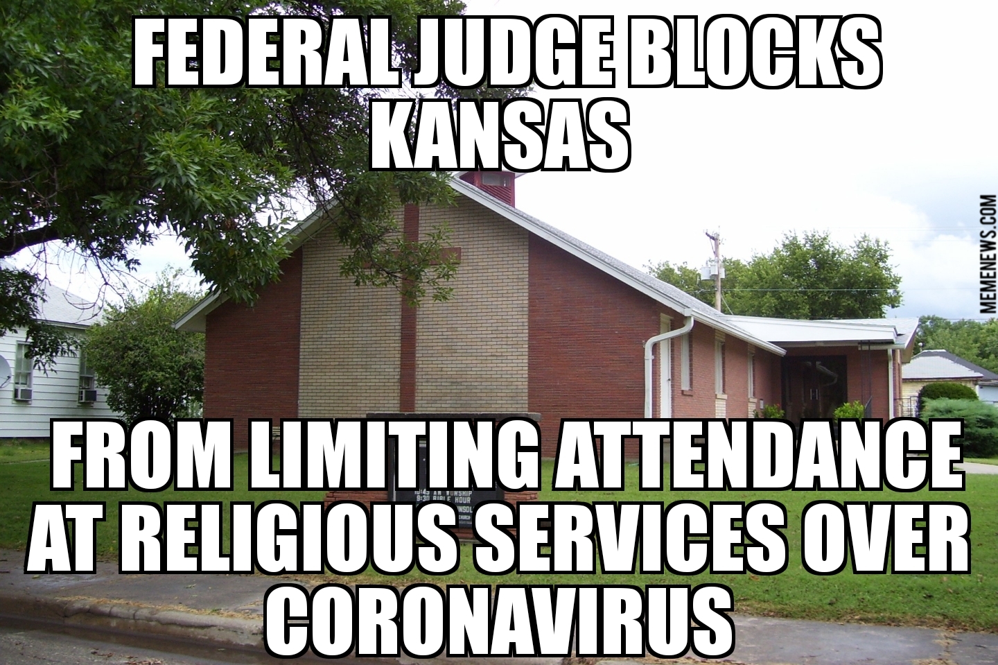 Judge blocks Kansas from limiting religious services