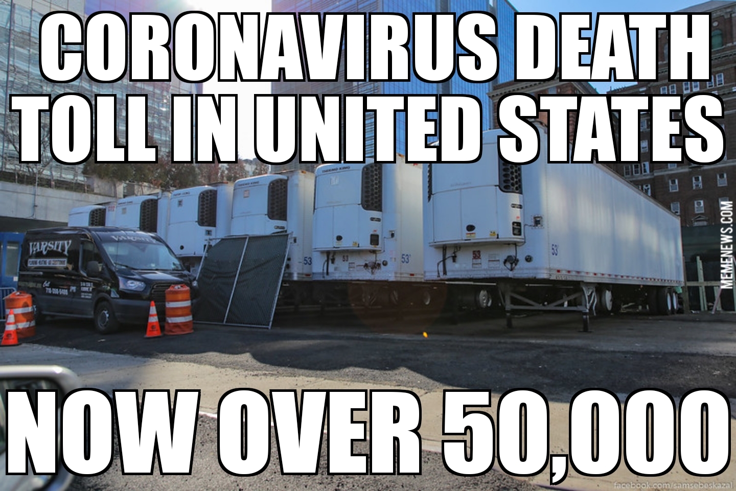 U.S. coronavirus deaths top 50,000