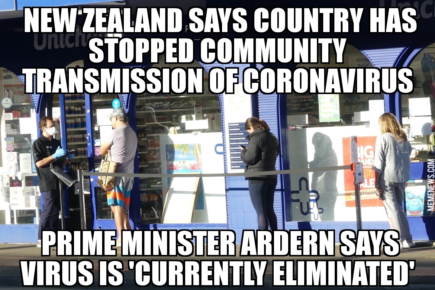 New Zealand says coronavirus ‘currently eliminated’