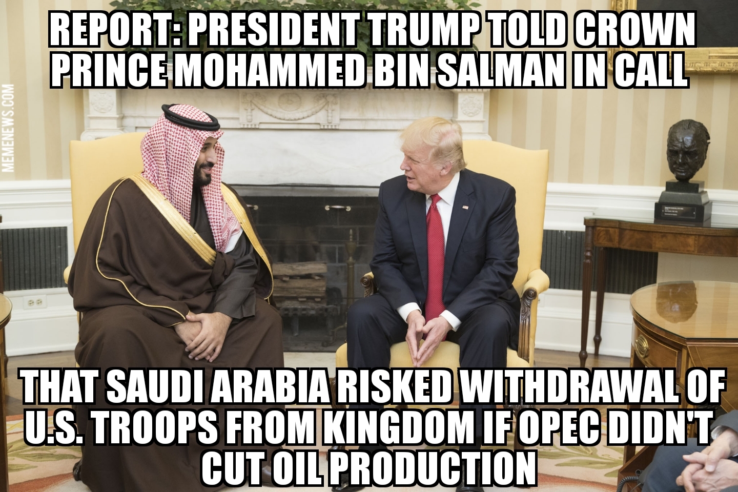Trump threatened MBS with troop withdrawal over oil production