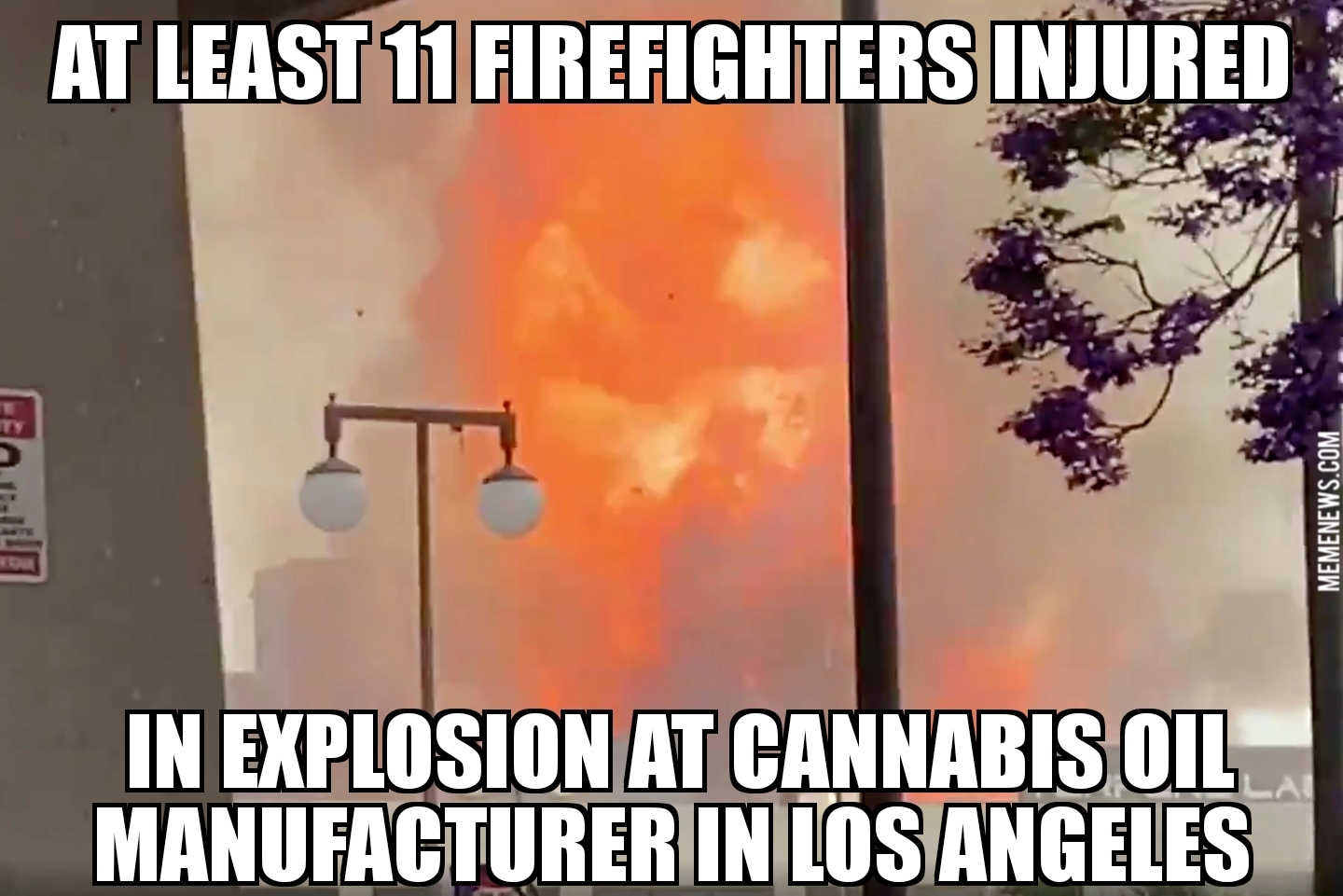 Firefighters injured in L.A. cannabis oil explosion