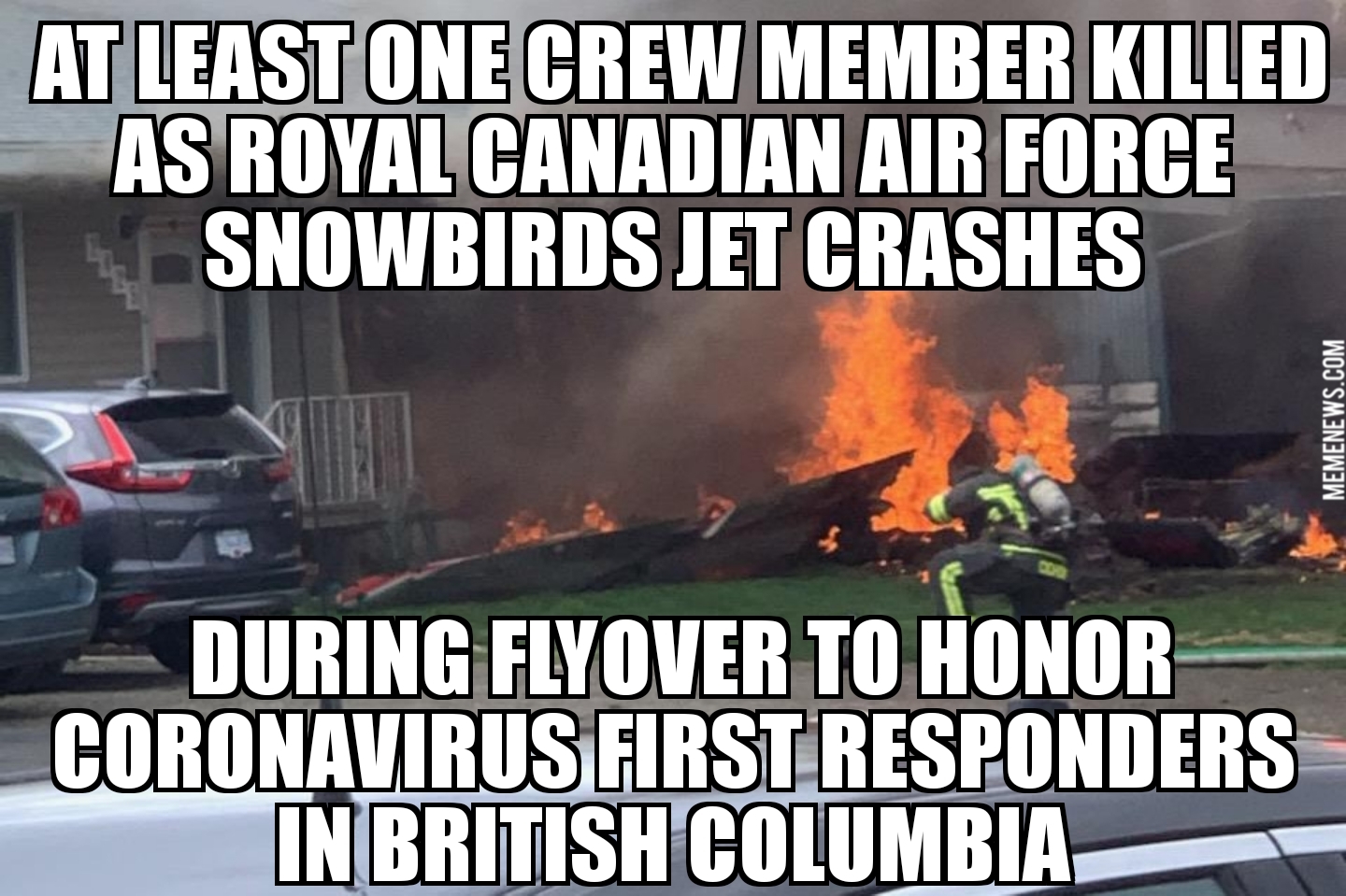 Snowbirds jet crashes in British Columbia