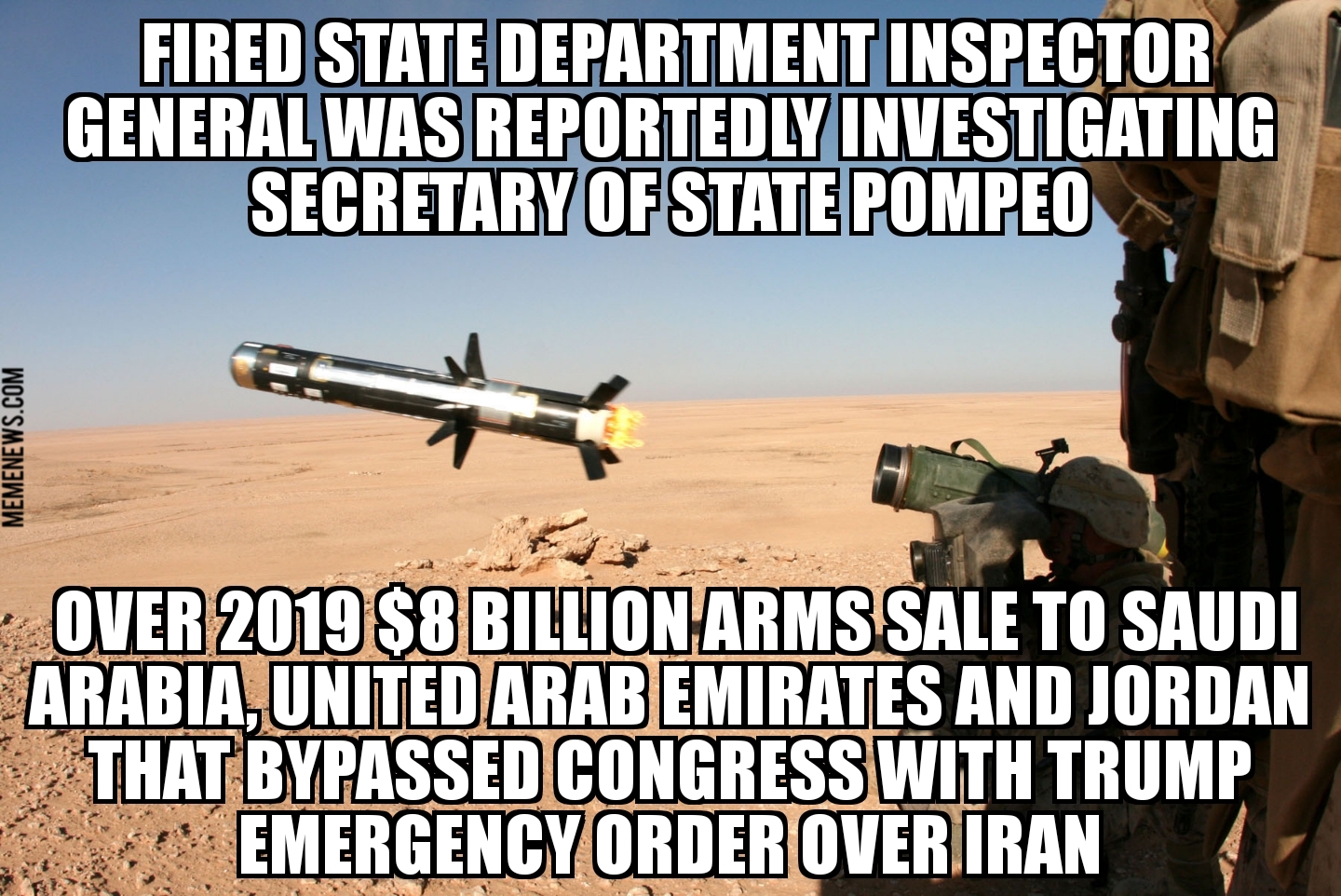 DOJ inspector general was investigating Pompeo over 2019 arms deal