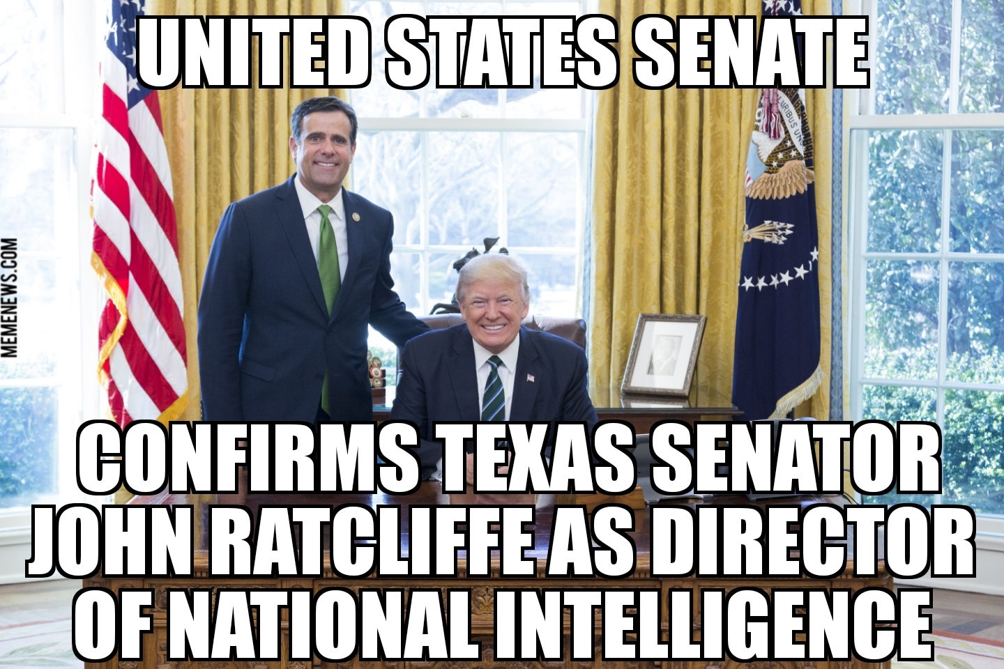 John Ratcliffe confirmed as Director of National Intelligence
