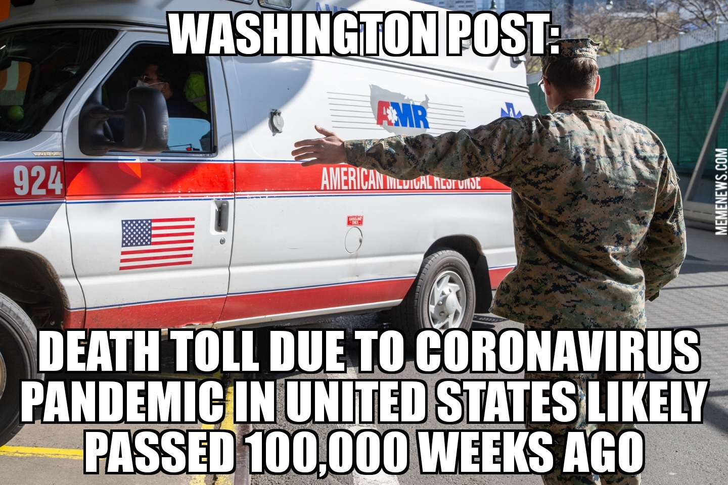 Washington Post: U.S. coronavirus deaths topped 100k weeks ago