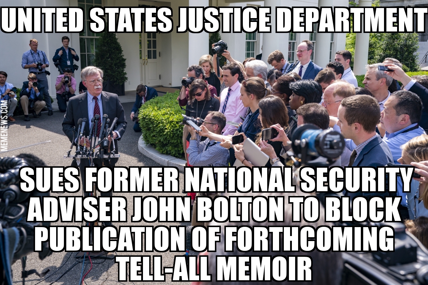 DOJ sues John Bolton