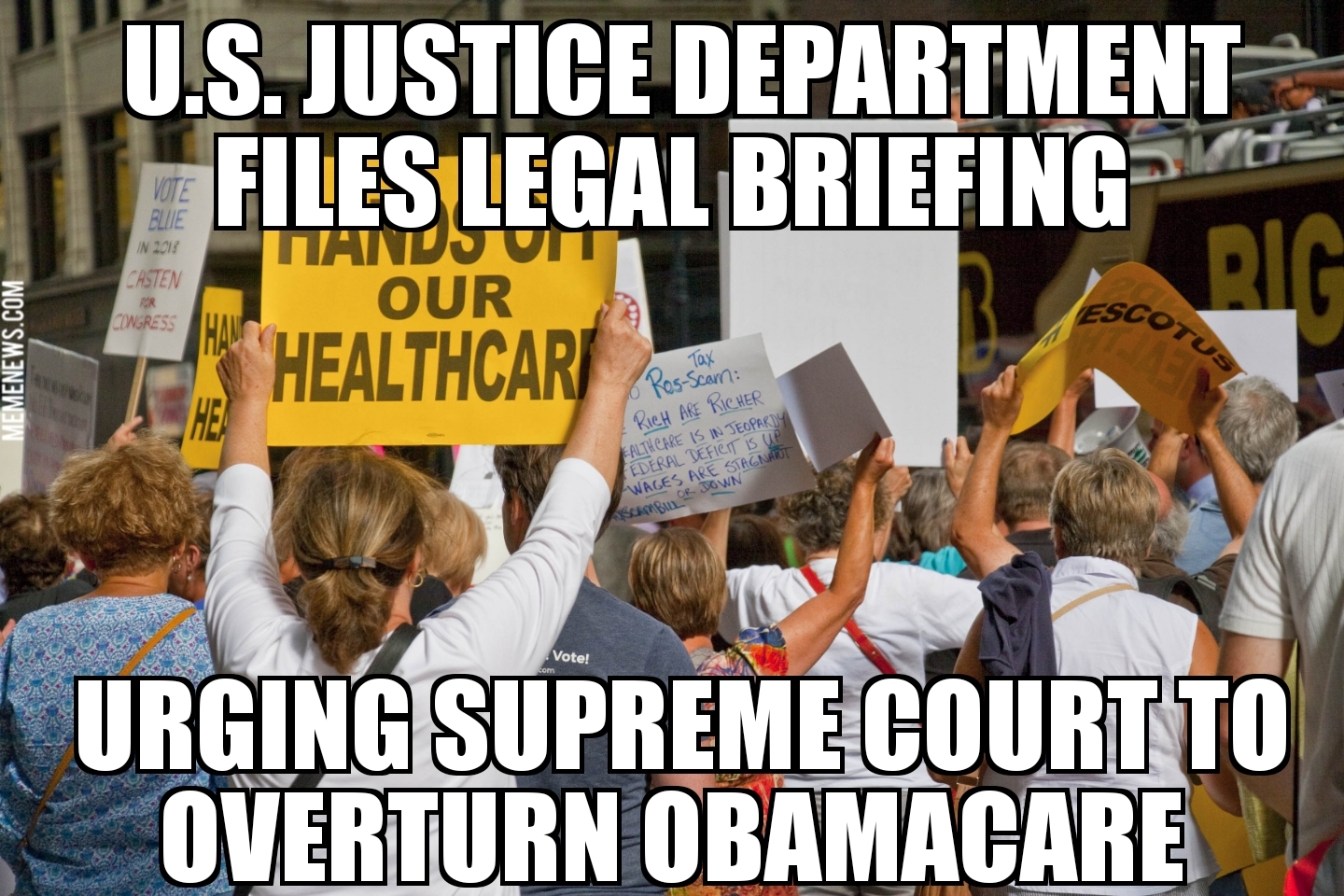DOJ asks Supreme Court to overturn Obamacare