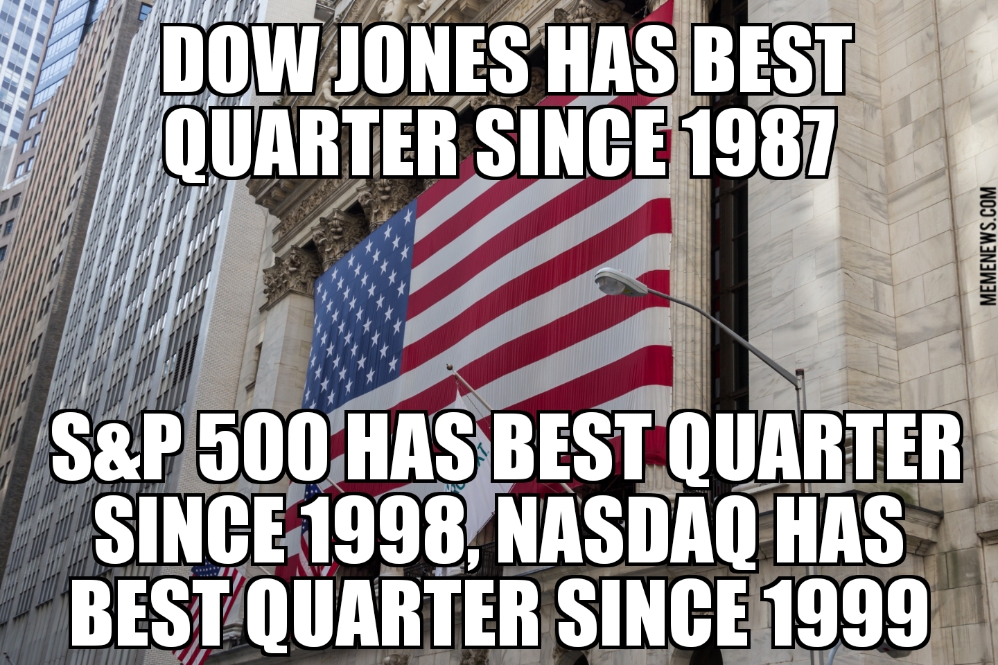 Wall Street has best quarter in decades