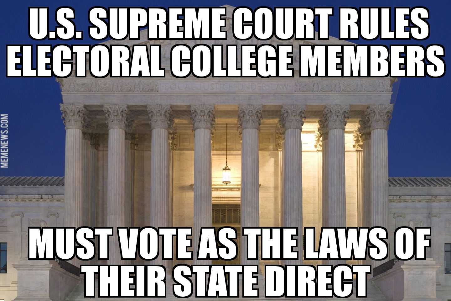 Supreme Court says electors must vote by state laws