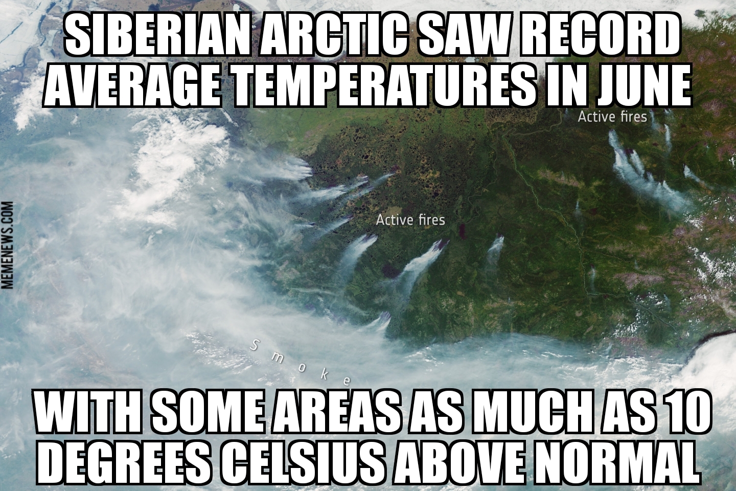 Siberian Arctic saw record temperatures in June