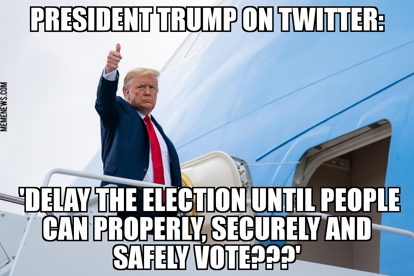 Trump suggests delaying election