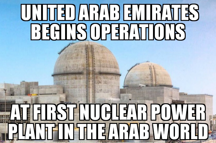 UAE nuclear plant begins operations