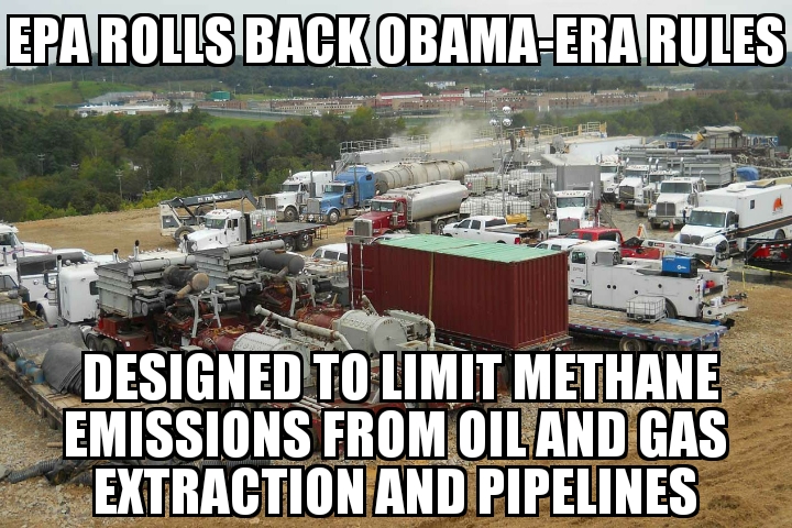 EPA rolls back Obama methane rules