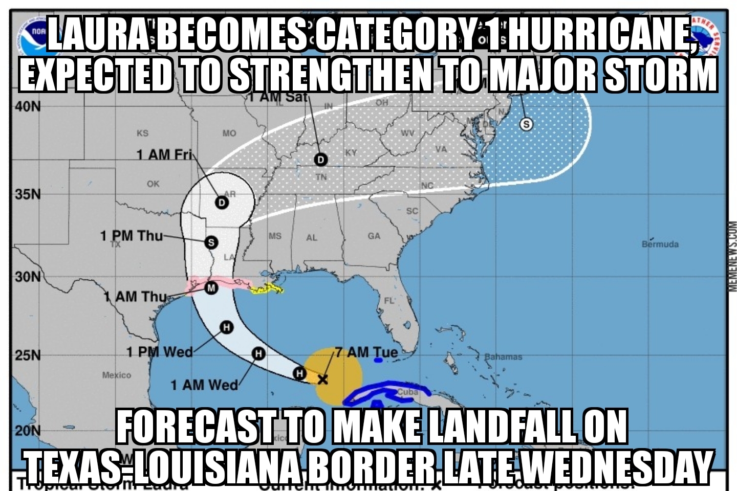 Laura becomes Hurricane