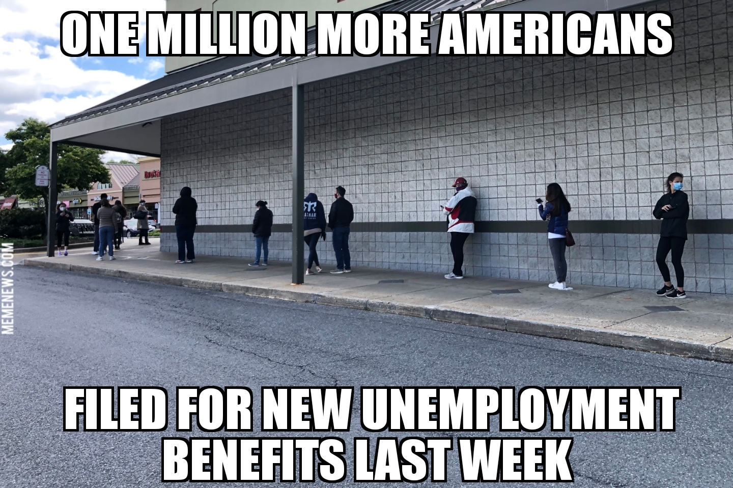 Unemployment tops 1 million again