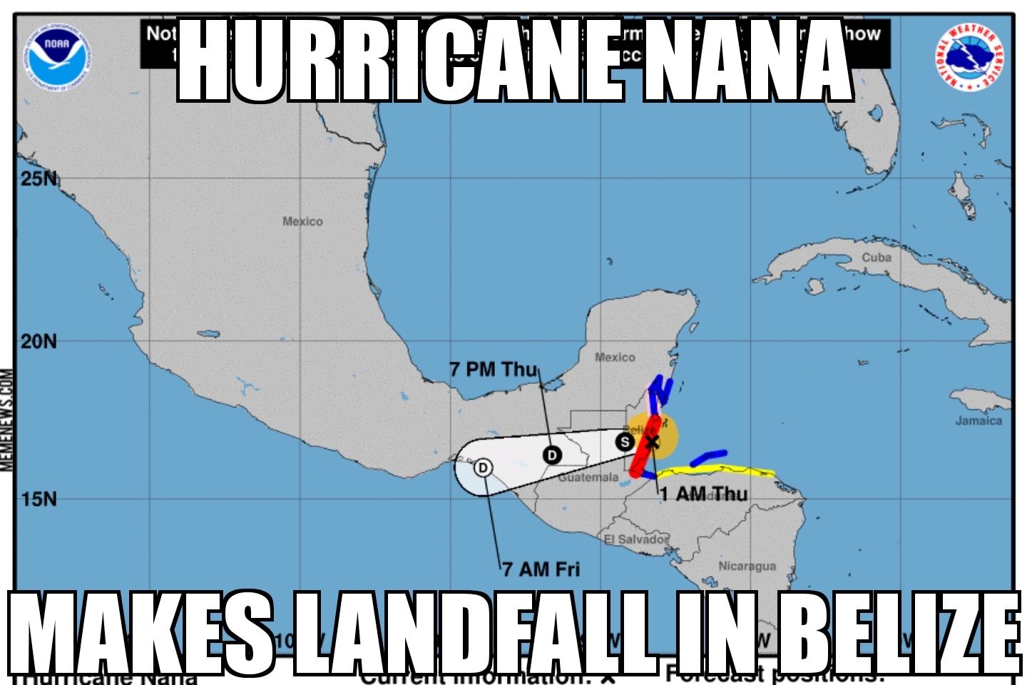 Hurricane Nana makes landfall