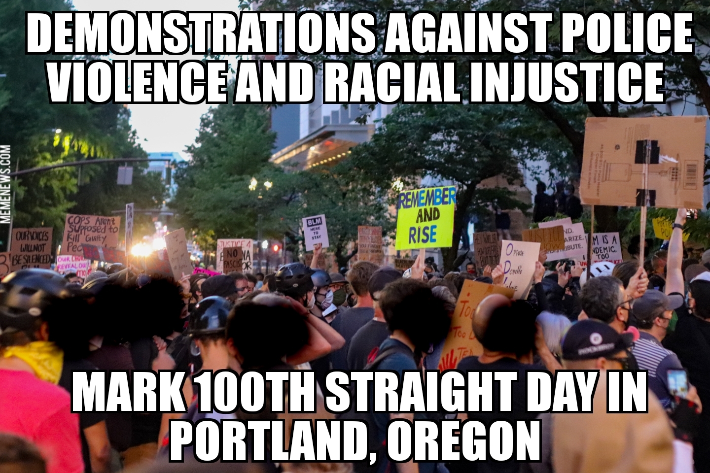 100th day of protests in Portland, Oregon