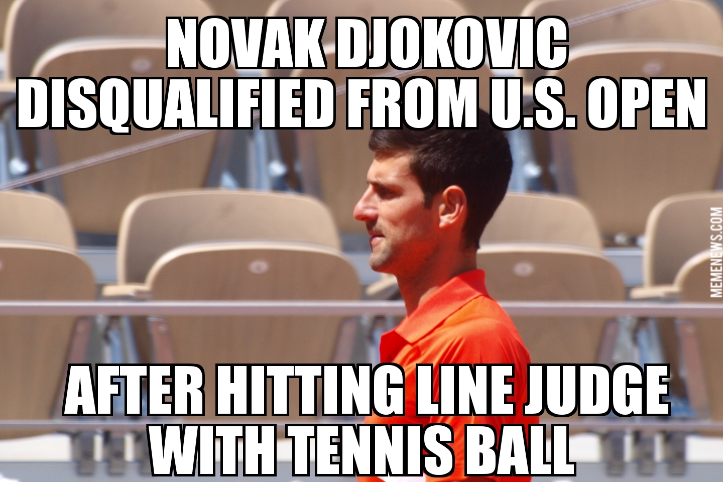 Novak Djokovic disqualified from U.S. Open