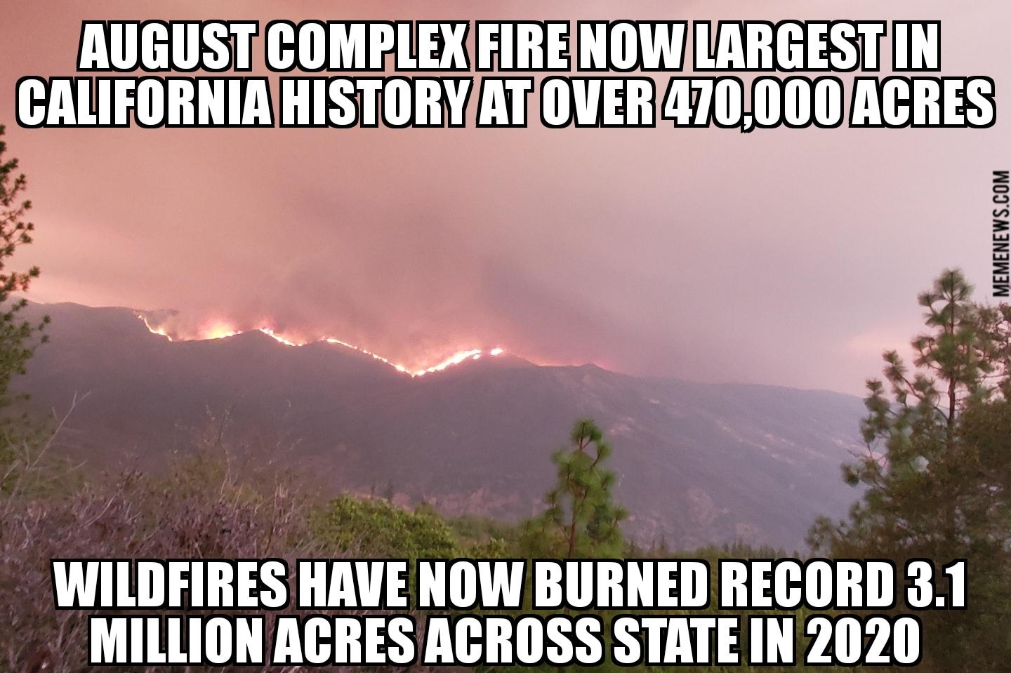 August Complex Fire largest in California history