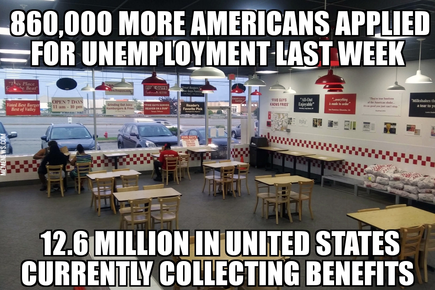 860,000 more Americans apply for unemployment