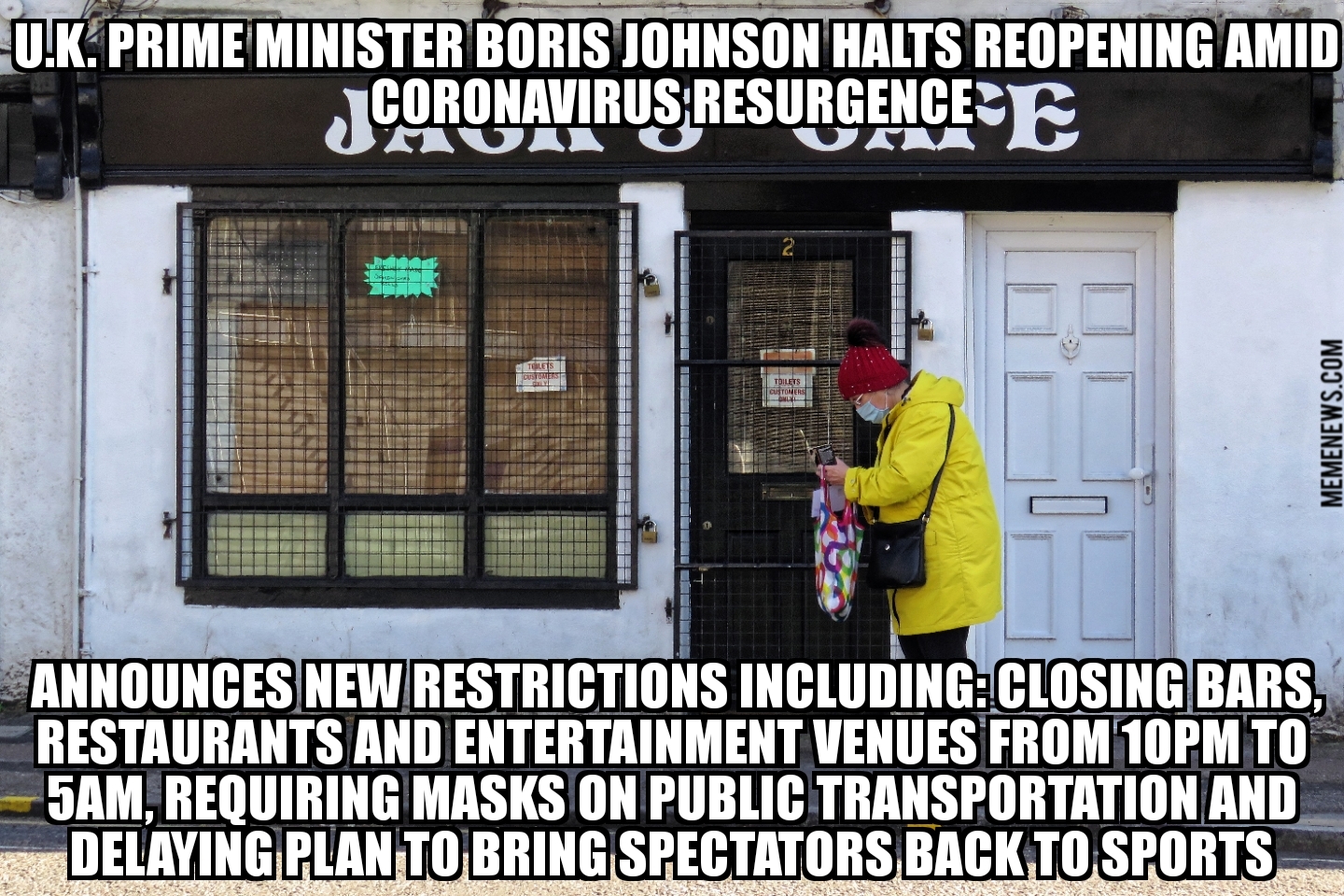 Johnson announces new coronavirus restrictions in U.K.