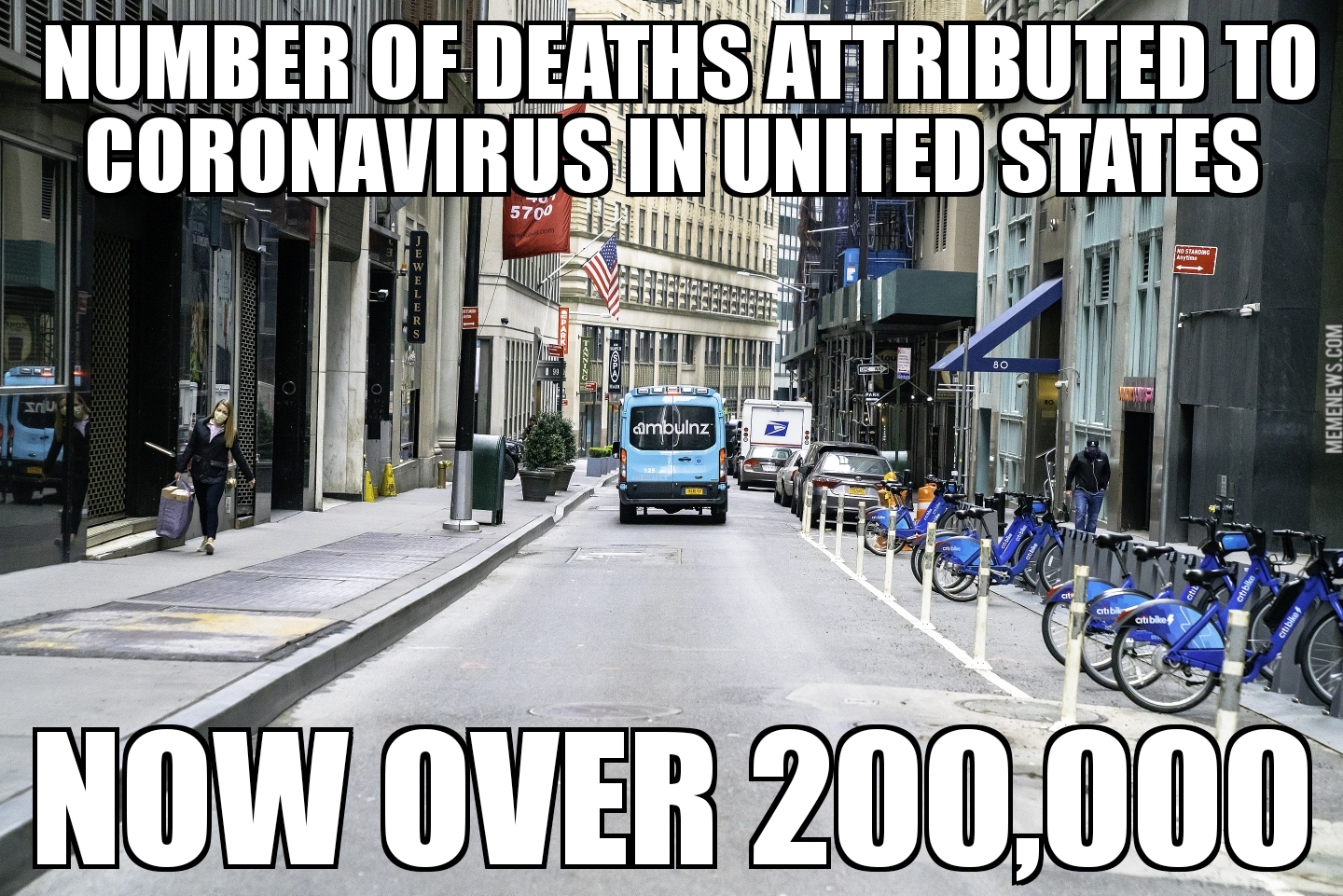 U.S. coronavirus deaths top 200,000