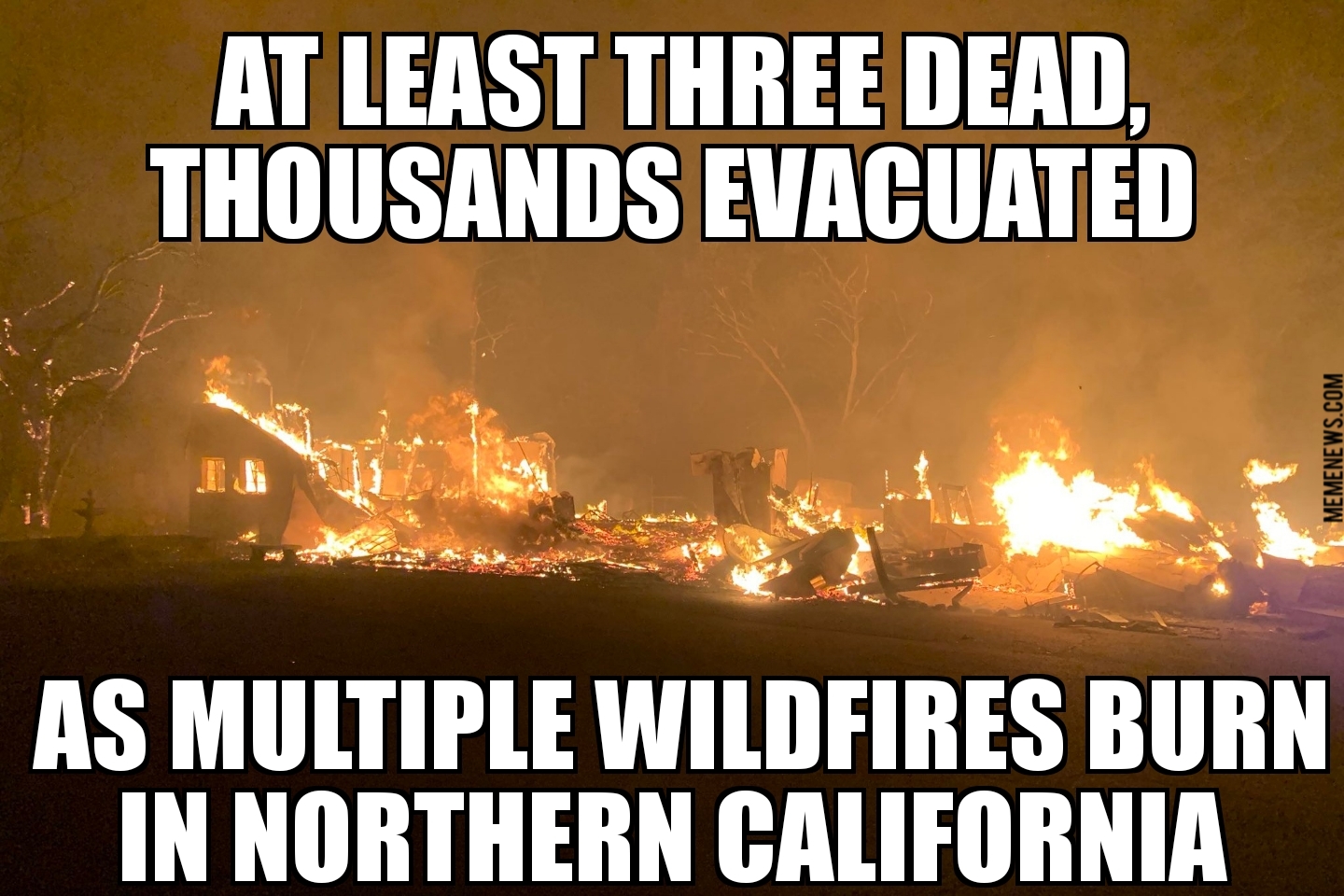 Northern California wildfires kill three
