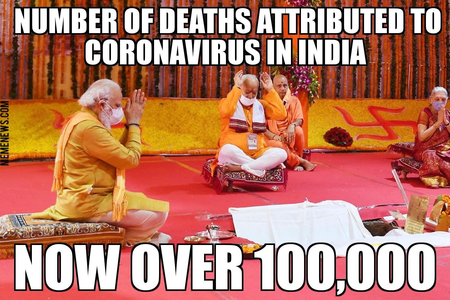 India coronavirus deaths top 100,000