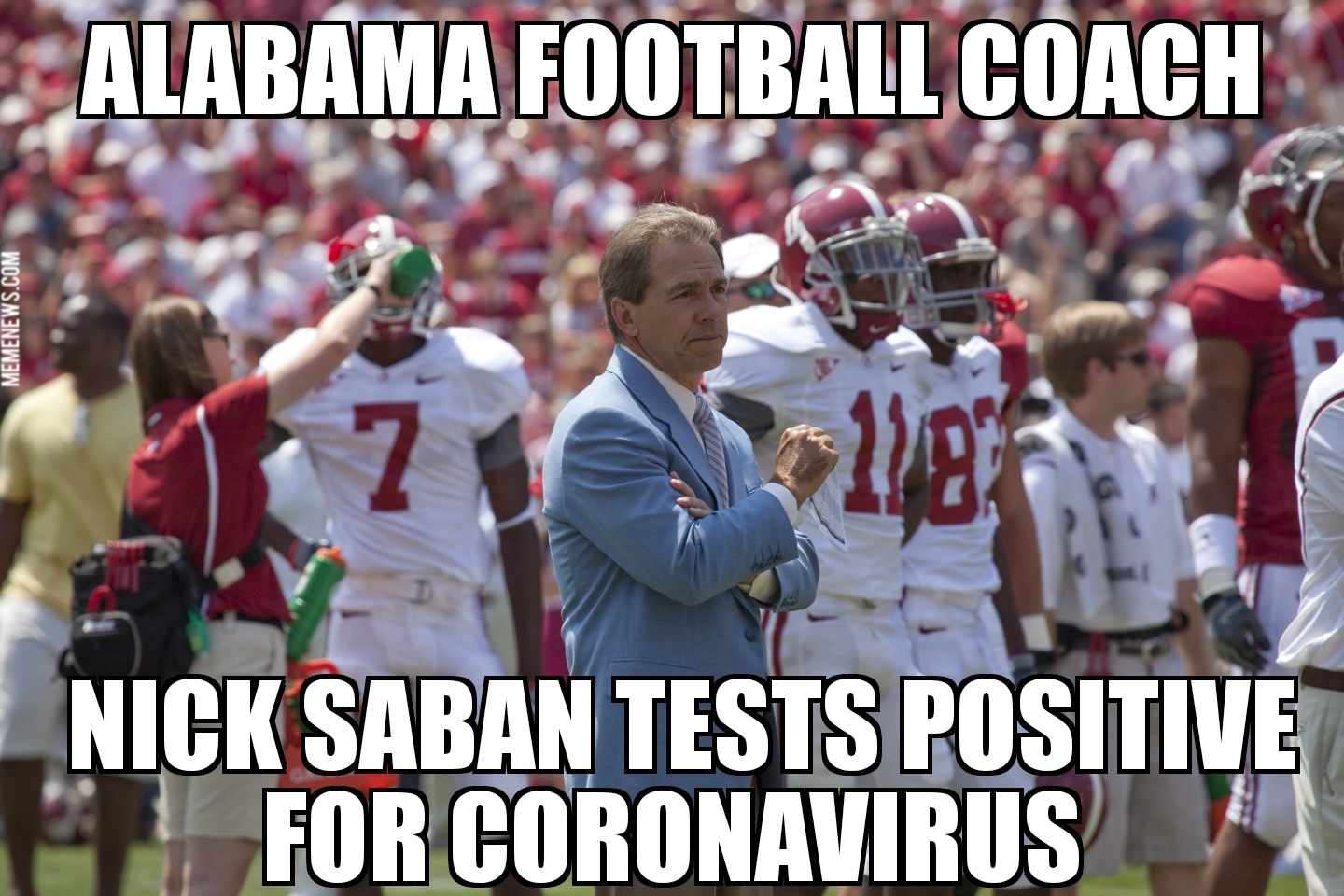 Nick Saban tests positive for coronavirus