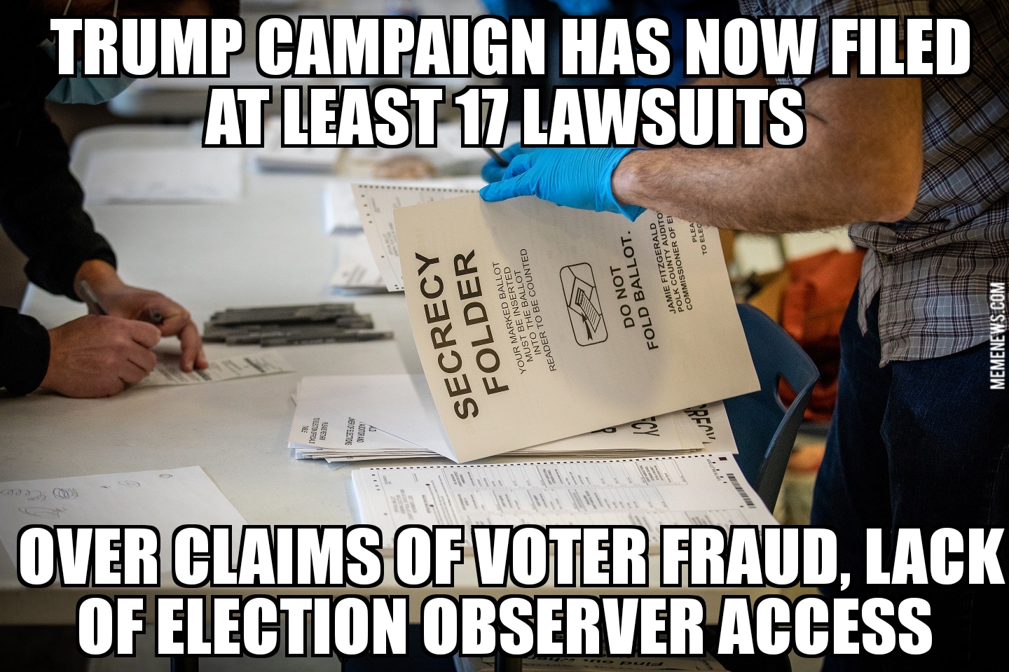 Trump campaign files 17 election lawsuits