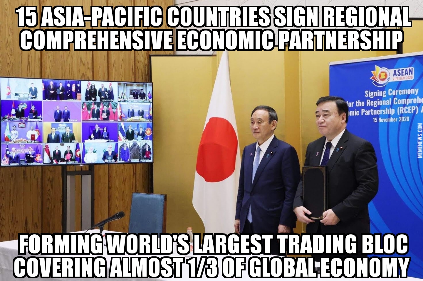 15 countries sign RCEP