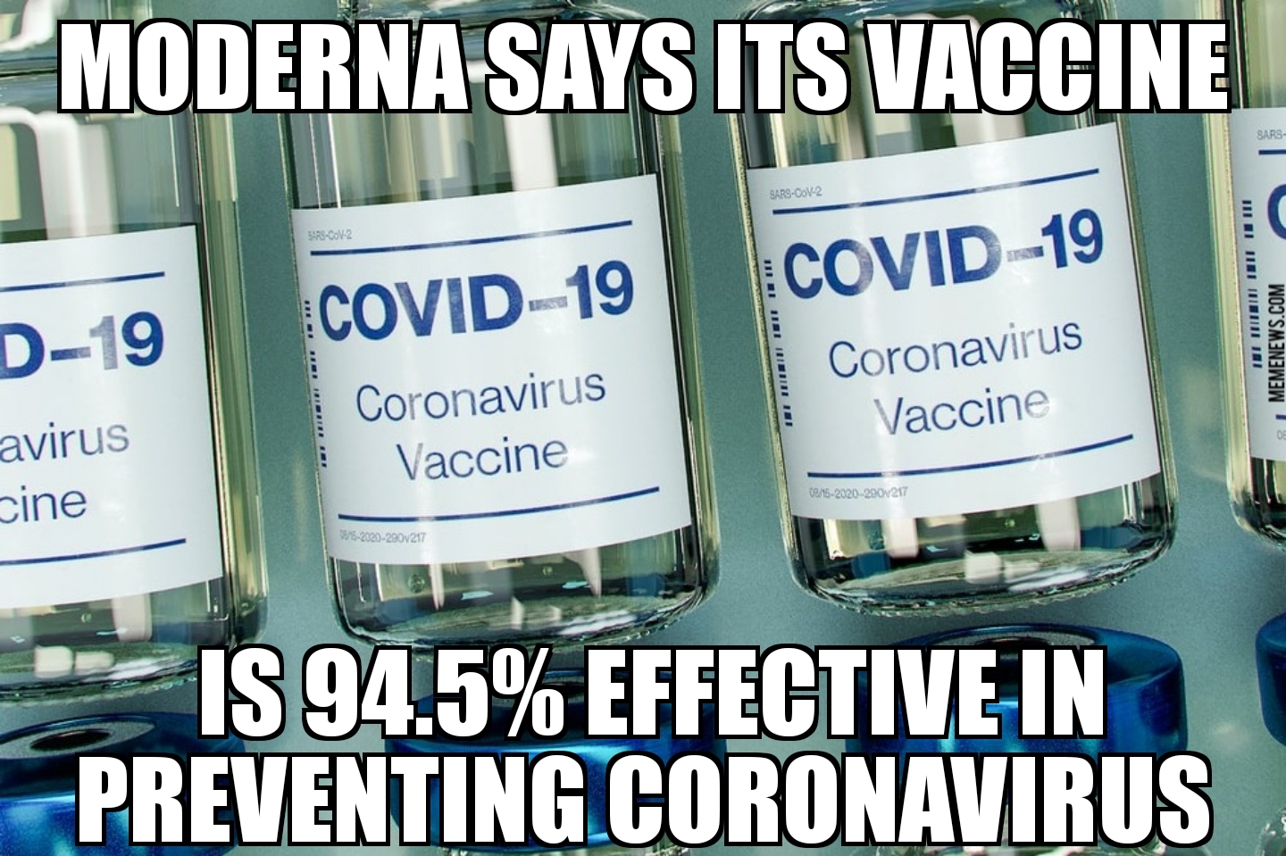Moderna coronavirus vaccine 94.5% effective