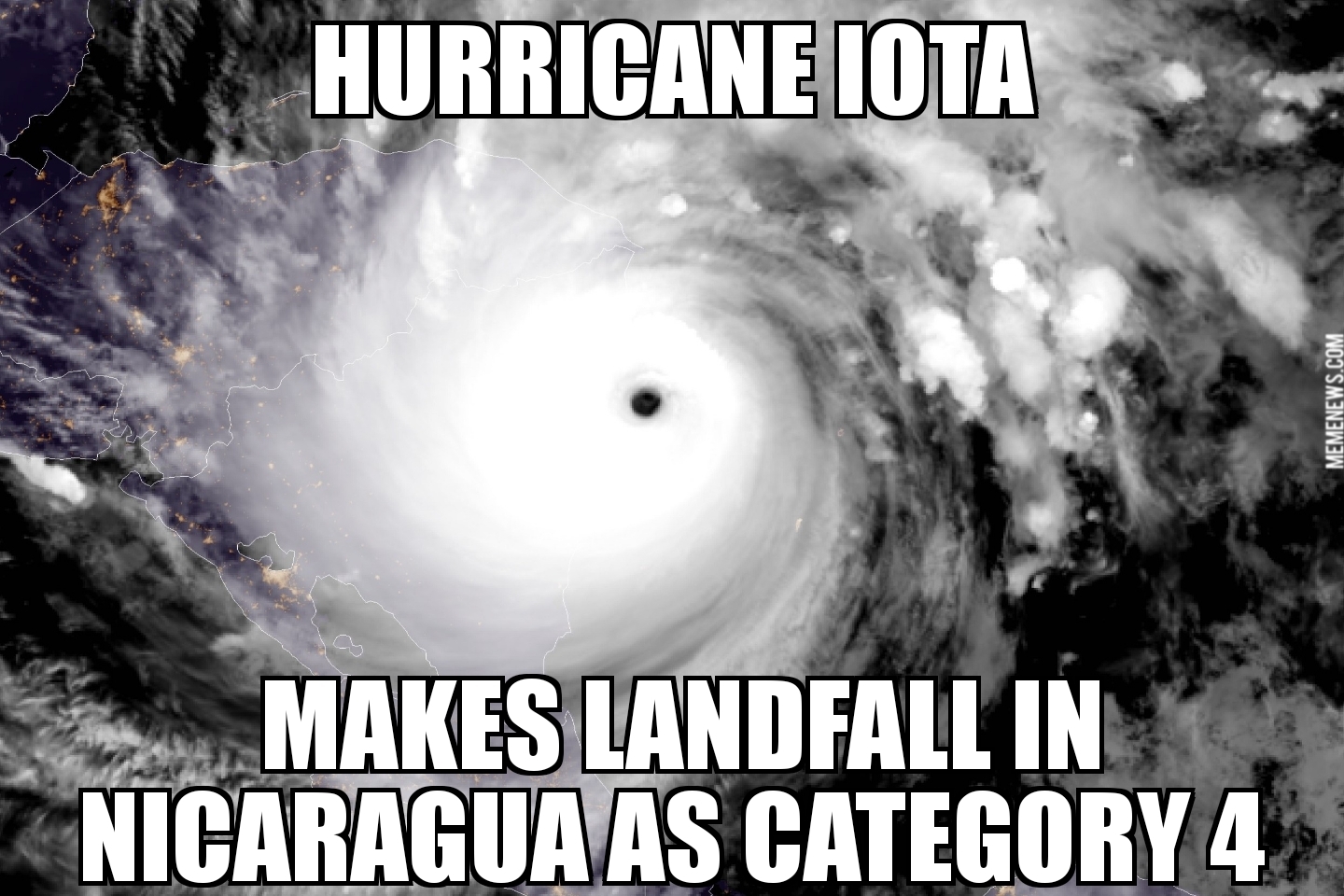 Hurricane Iota makes landfall