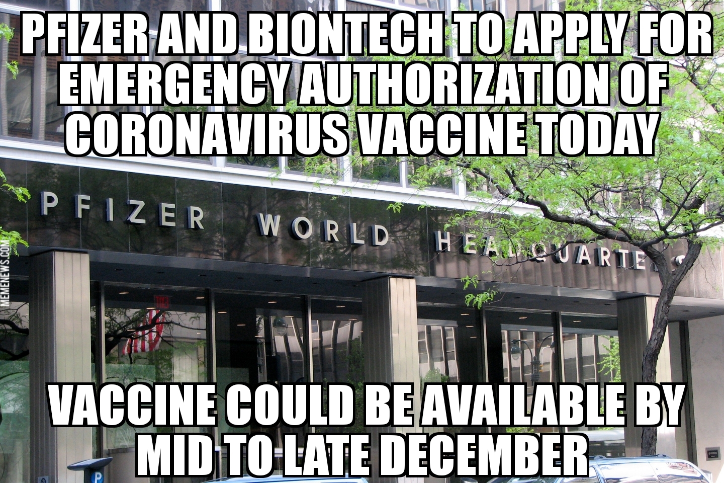 Pfizer and BioNTech apply for emergency authorization of coronavirus vaccine