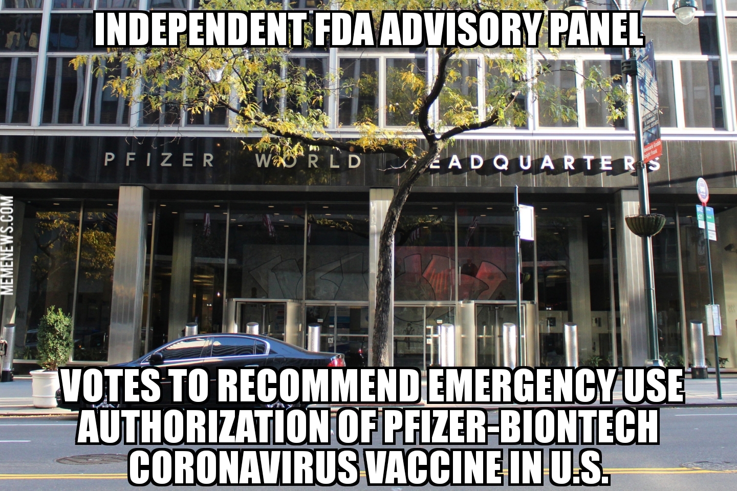 FDA panel recommends Pfizer coronavirus vaccine