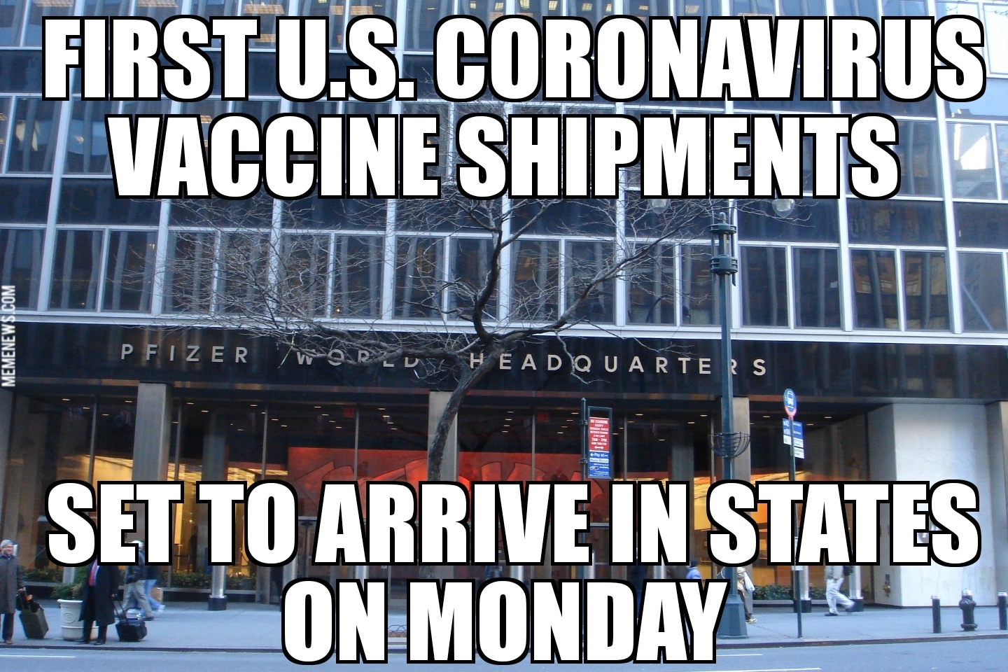 U.S. coronavirus vaccine to ship Monday