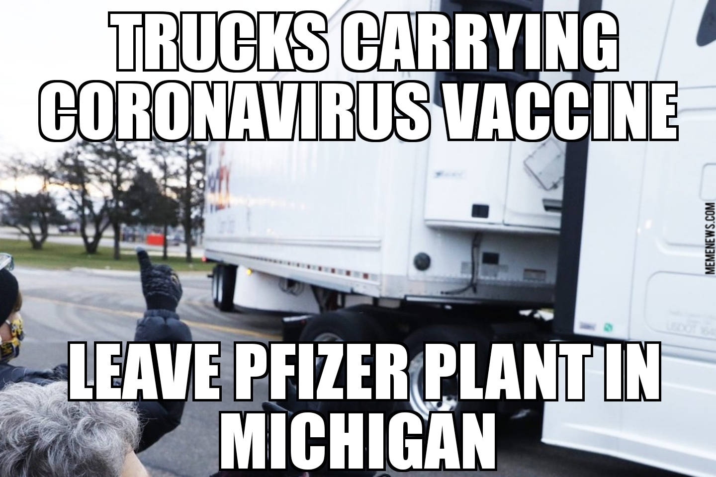 Coronavirus vaccine leaves Pfizer plant
