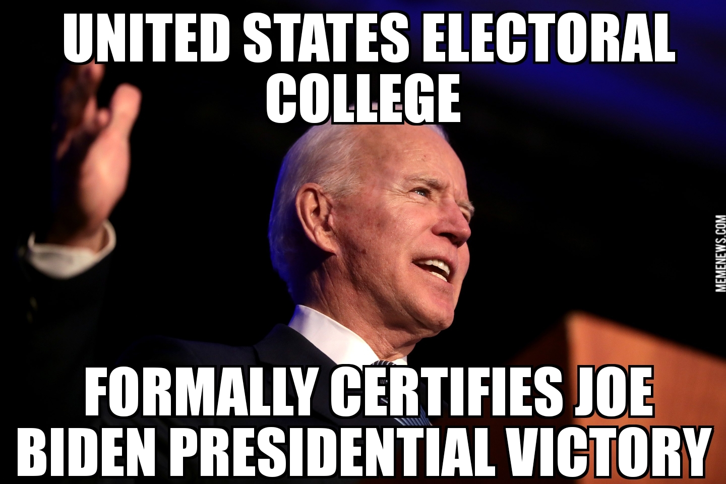 Electoral College confirms Biden win
