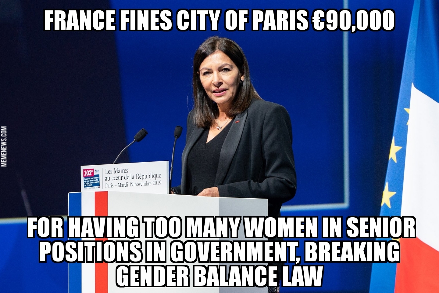 City of Paris fined for having too many women