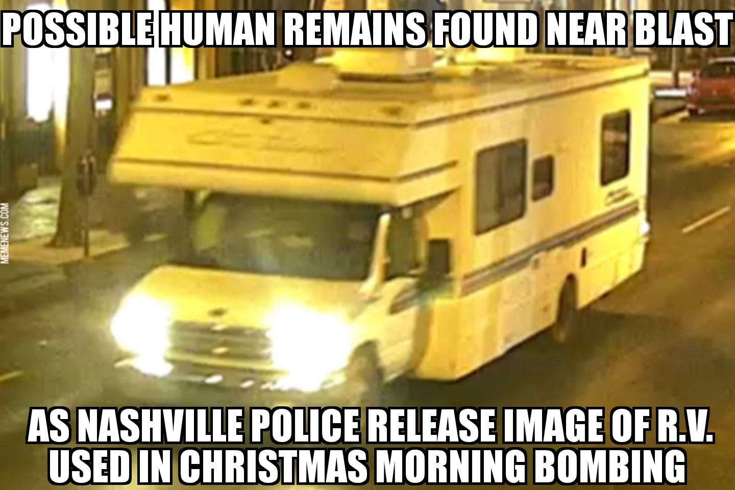 Image released of Nashville bombing vehicle