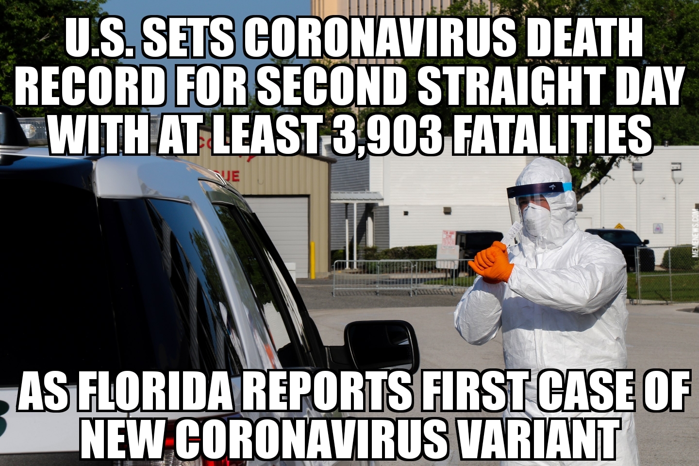 New U.S. coronavirus death record