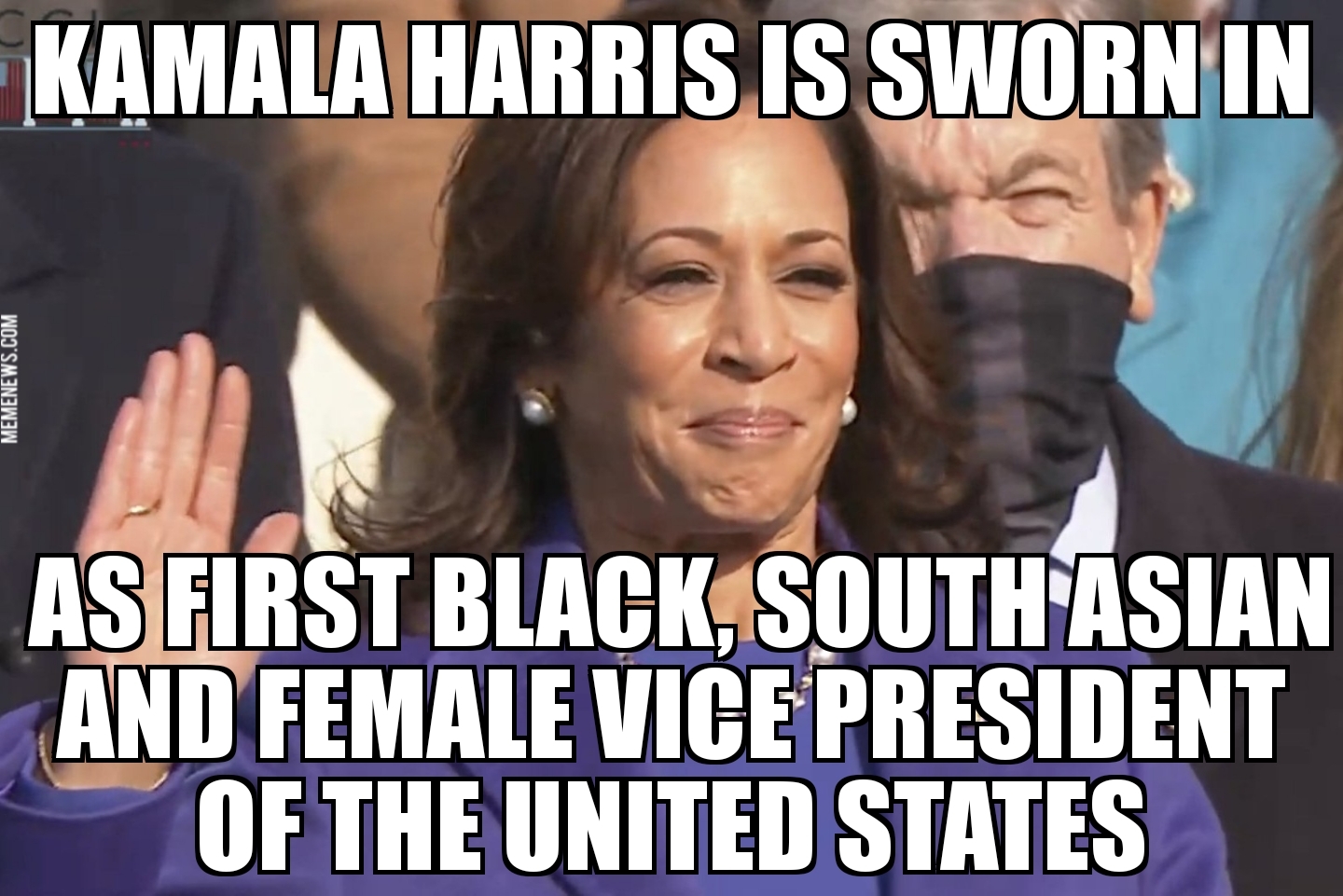 Kamala Harris is sworn in as Vice President