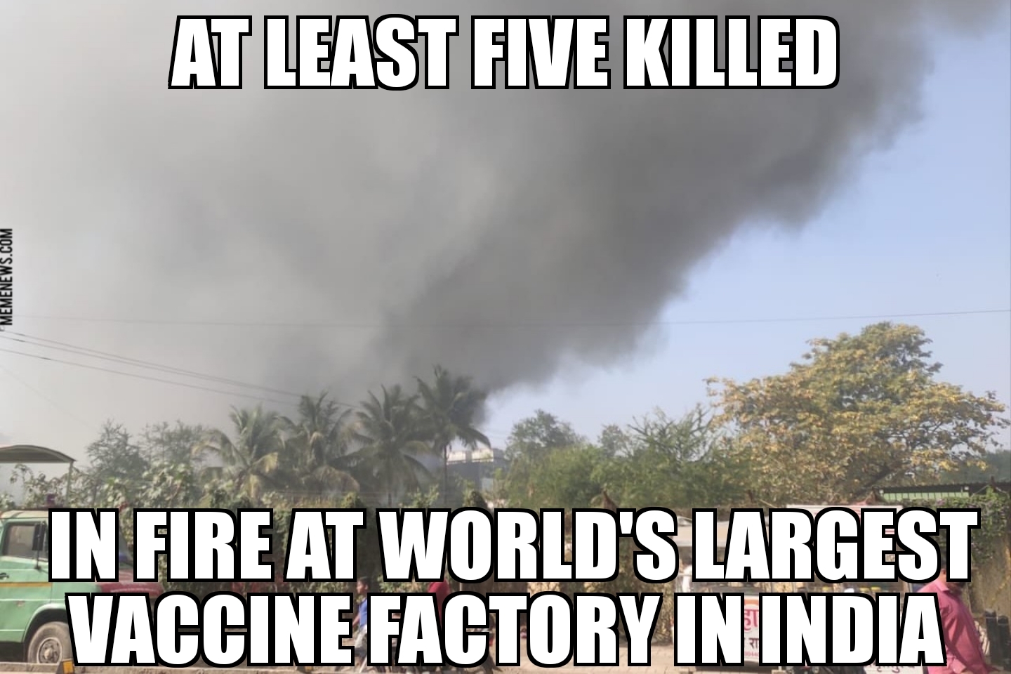 Fire at world’s largest vaccine factory